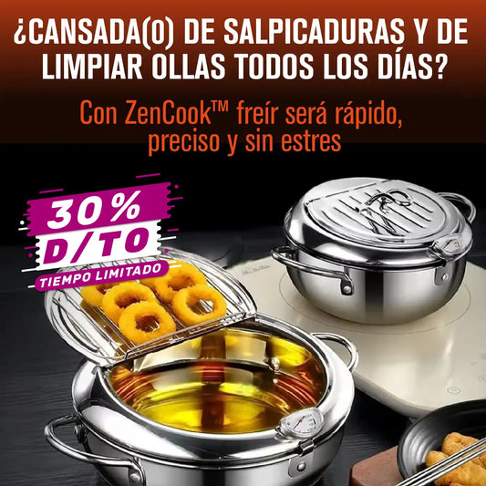 Olla Freidora Acero Inoxidable | ZenCook™